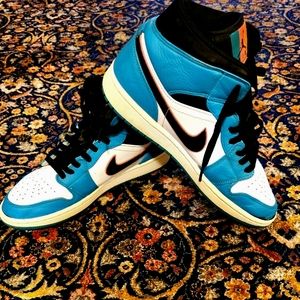 Nike Air Jordan 1 852542 306 Mid SE South Beach Turbo Green Pink Size 10